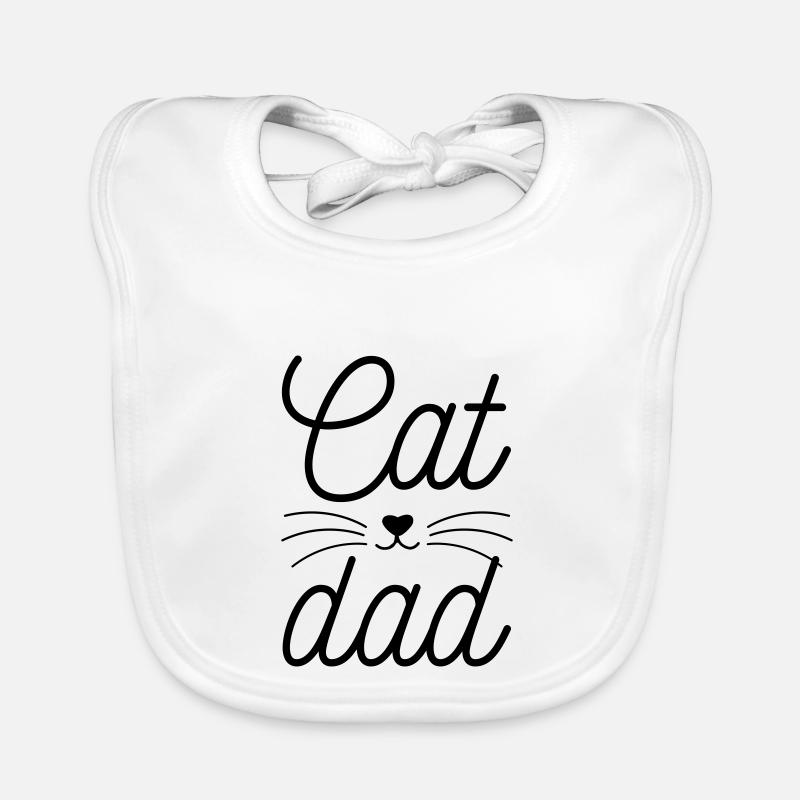 Cat dad Bavoir bio Bébé