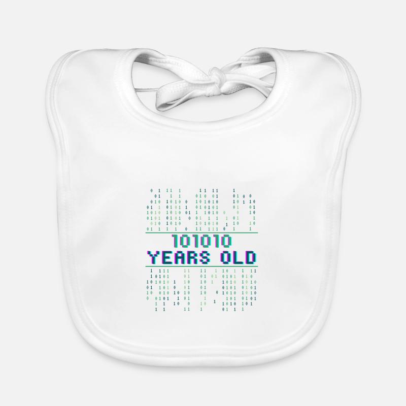 42. Geburtstag 42 Jahre alt Binärcode Informatik Baby Bio-Lätzchen