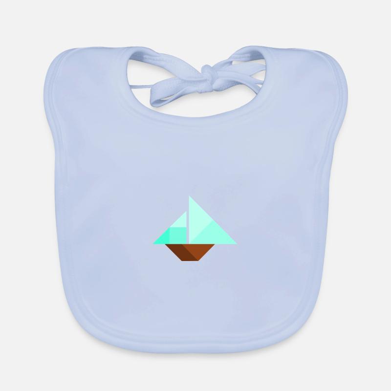 Sailing ship - Tangram Organic Baby Bibs