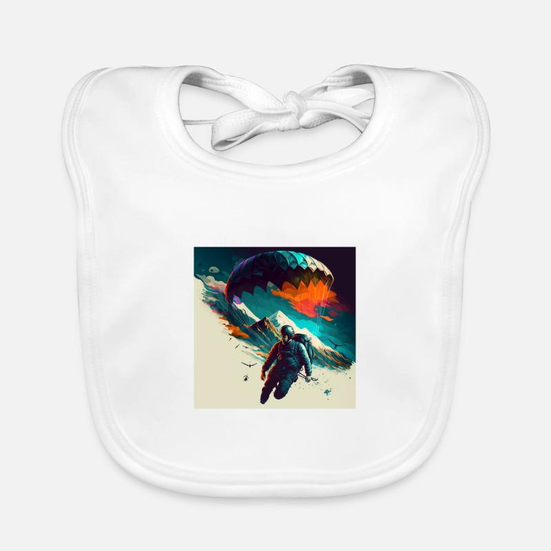 Paragliders in nature, pure experience! Organic Baby Bibs