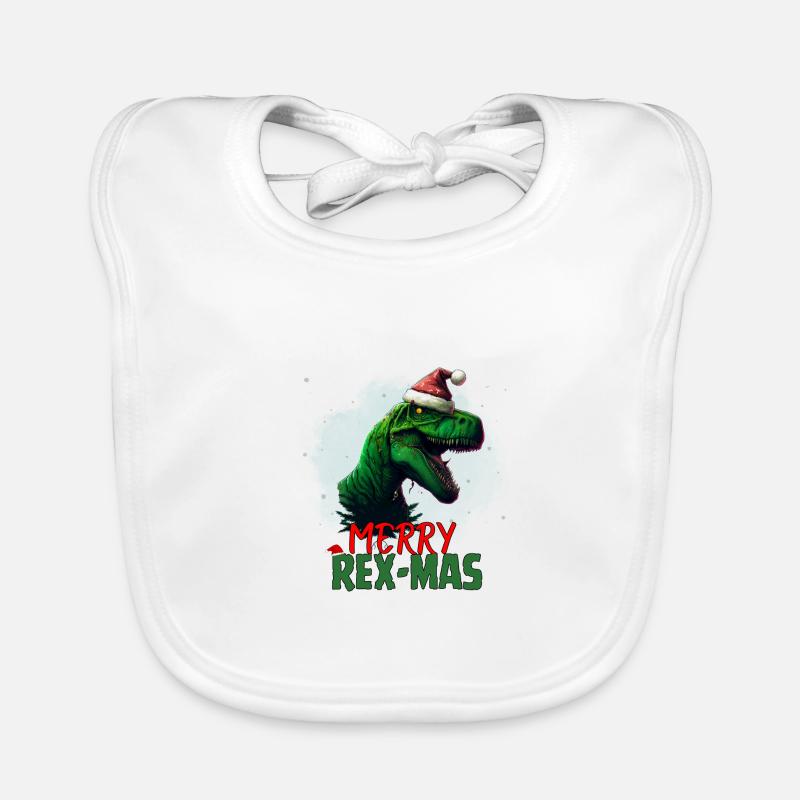 Merry Rex Mas Organic Baby Bibs