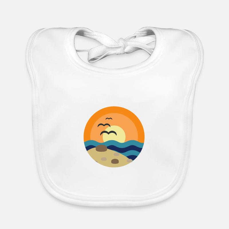 plage Bavoir bio Bébé