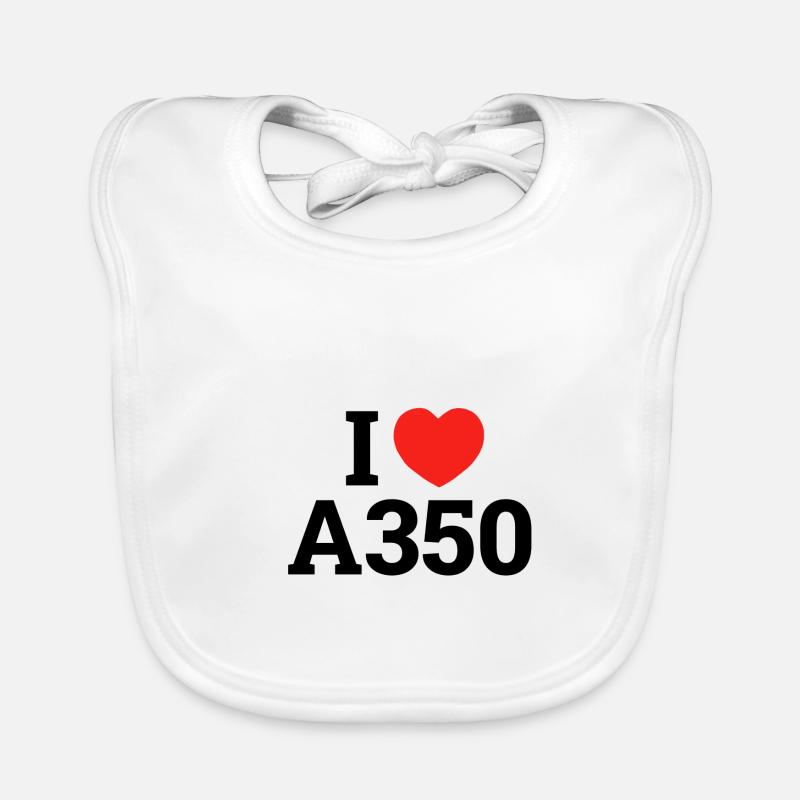 J'adore l'A350 Bavoir bio Bébé