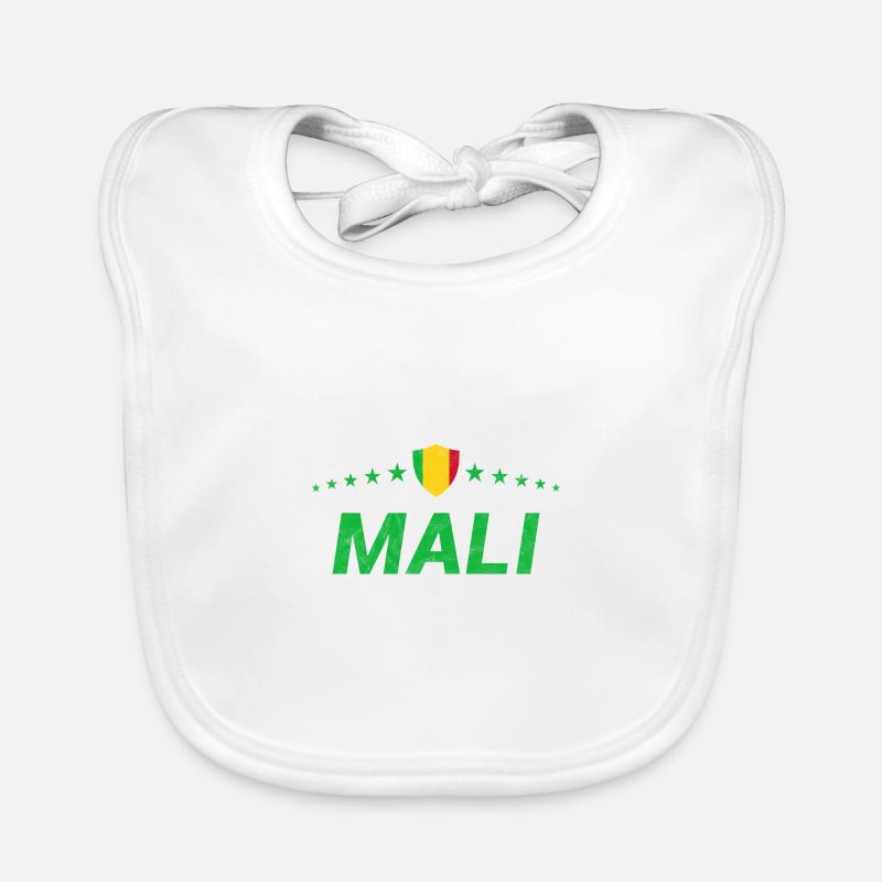 Mali - Bavoir bio Bébé - blanc