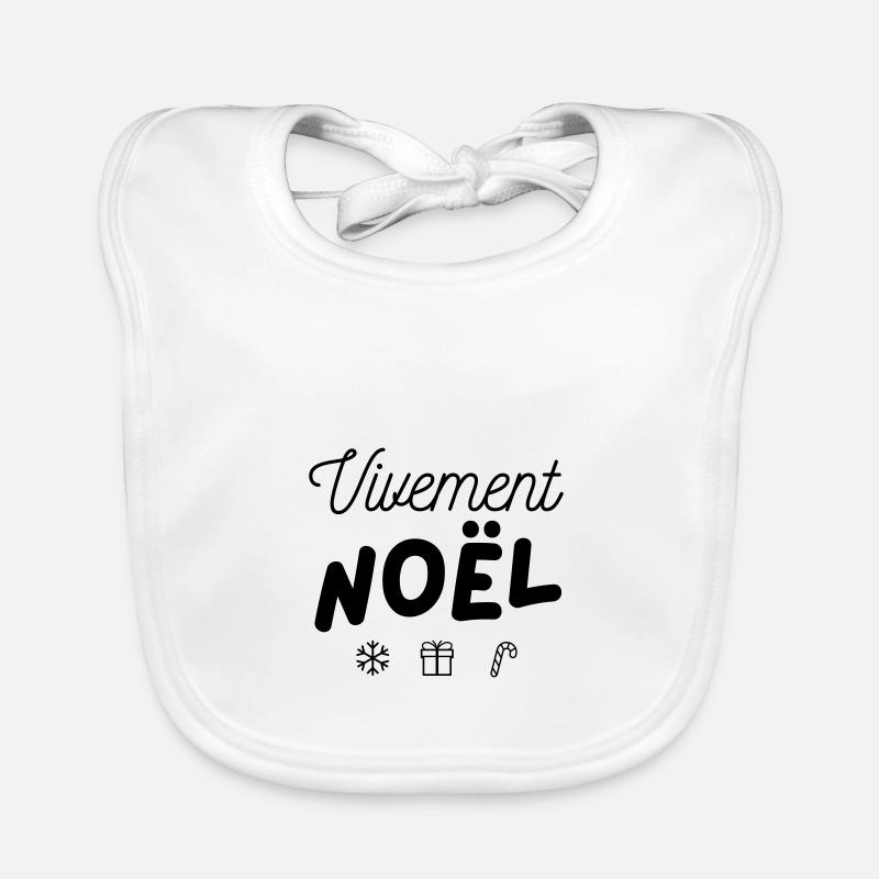 Auf jeden Fall Weihnachten Baby Bio-Lätzchen