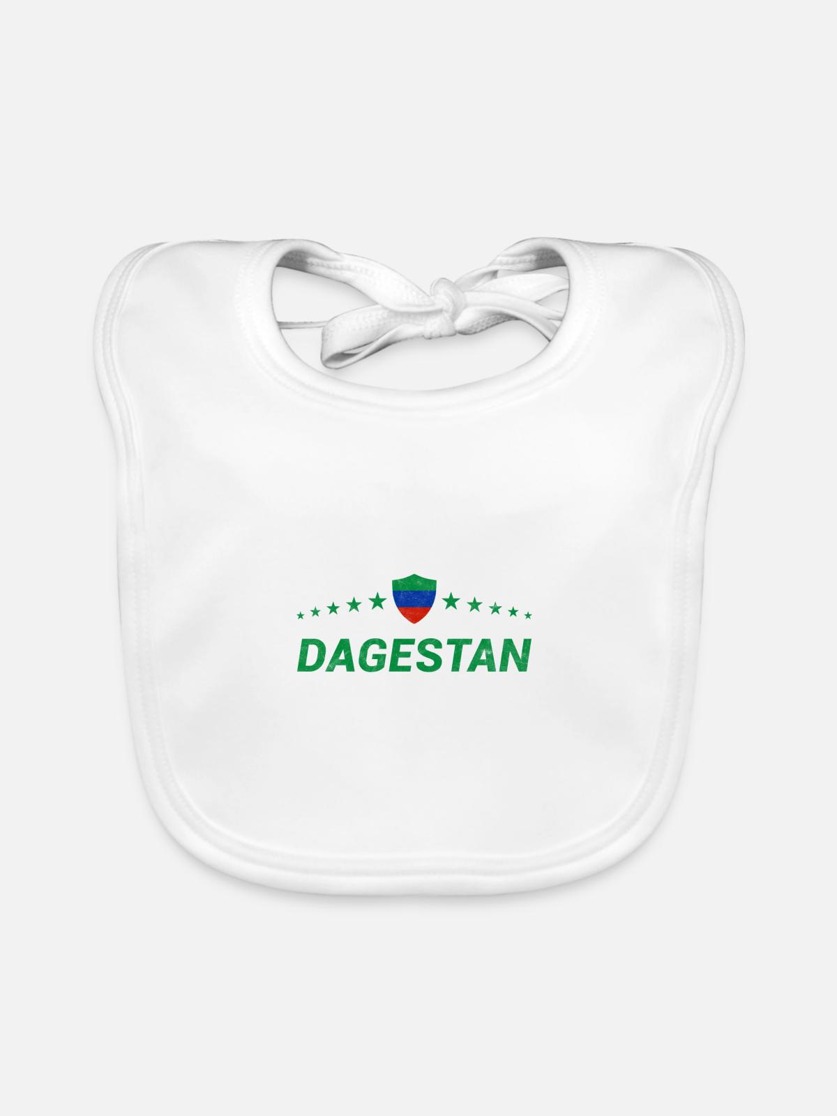 Dagestan - Baby Bio-Lätzchen - Weiß - Vorne