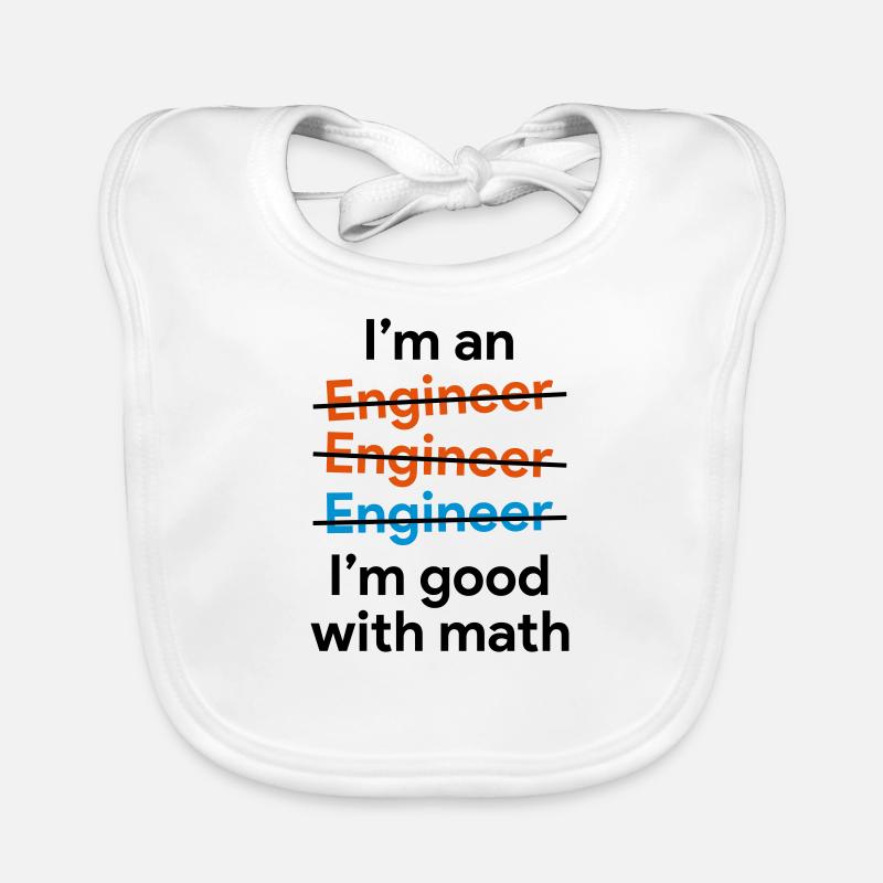 Engineer and math Bavoir bio Bébé