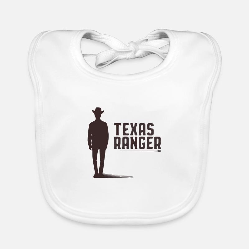 texas ranger design with a cowboy Organic Baby Bibs