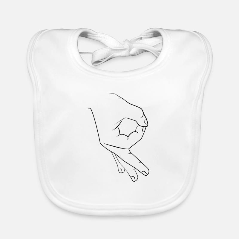 Regardé dans / blague / main de troll Bavoir bio Bébé