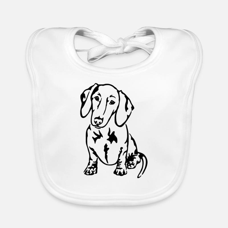 Dackel Baby Bio-Lätzchen