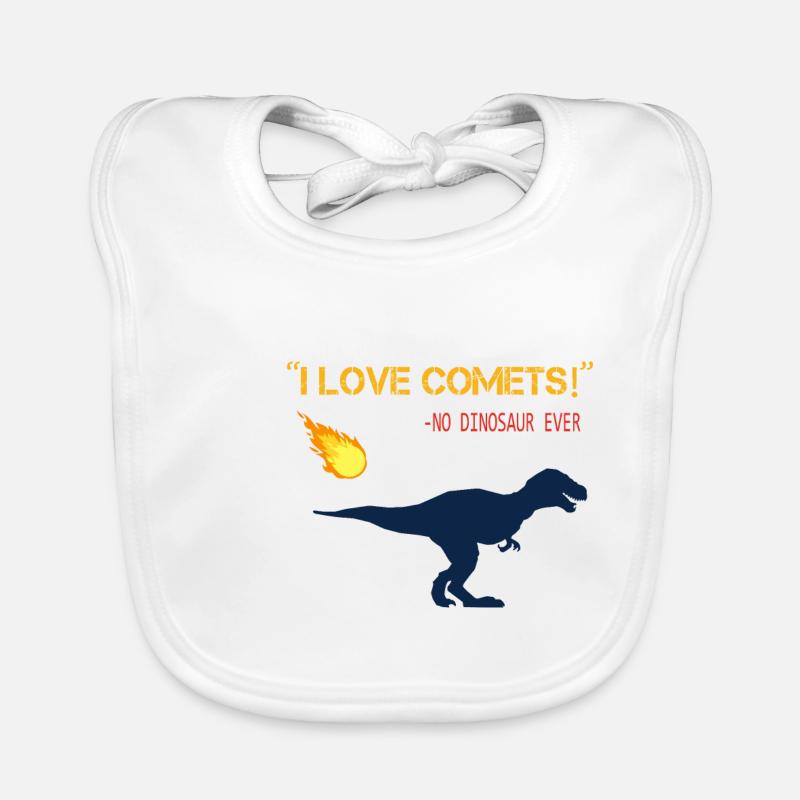 Dinosaur Comet Organic Baby Bibs