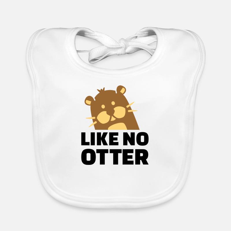 Otter - Baby Bio-Lätzchen - Weiß