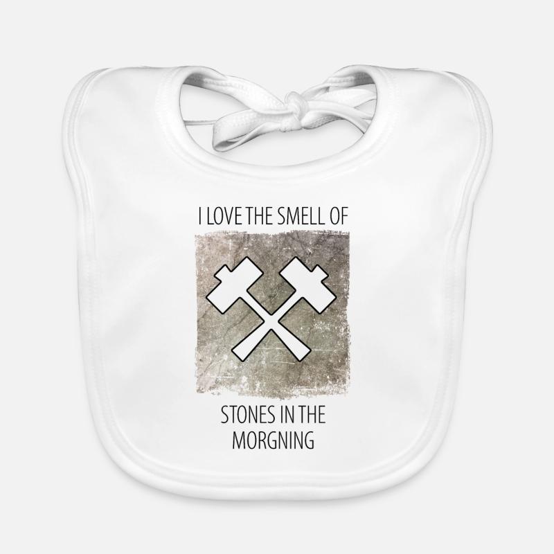 Steinmetz Steinbildhauer Spruch Baby Bio-Lätzchen