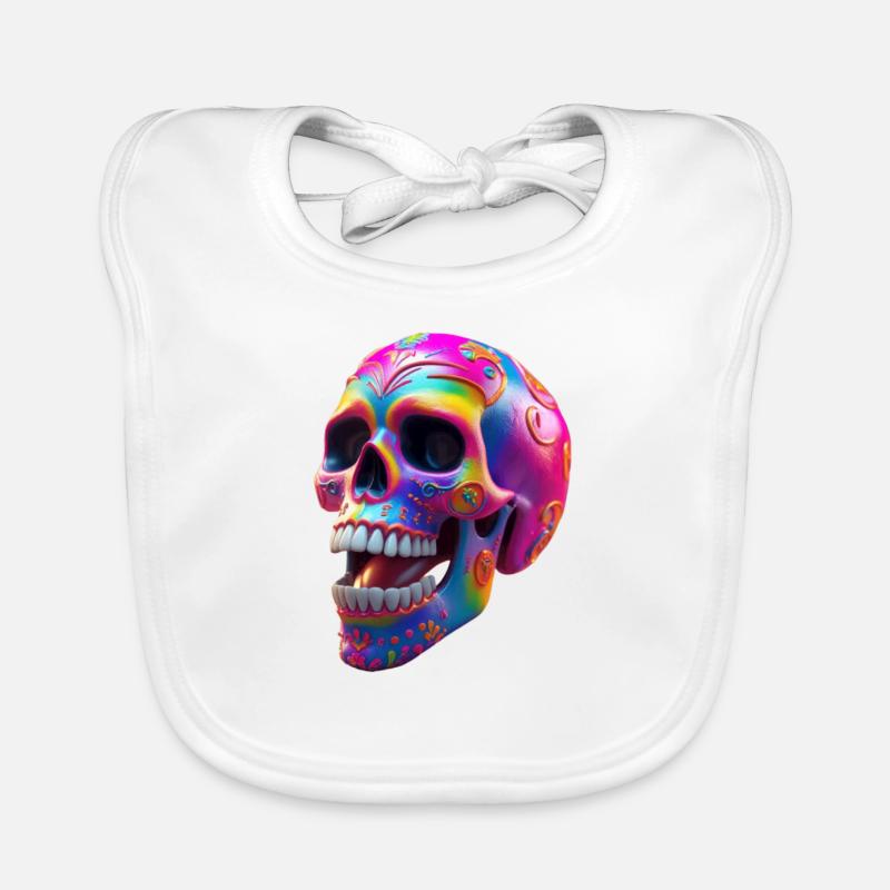 Skull Organic Baby Bibs