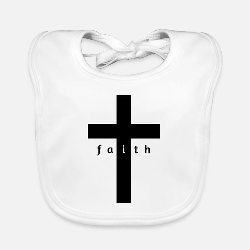Cross belief gift design Organic Baby Bibs