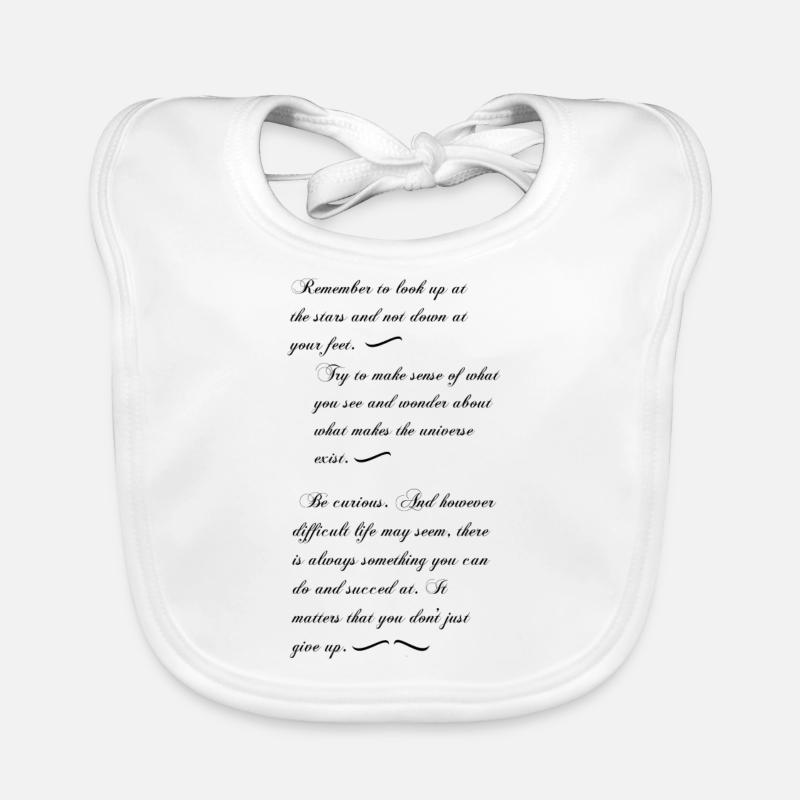 Proverbs about life Universe Spiritual Gift Organic Baby Bibs
