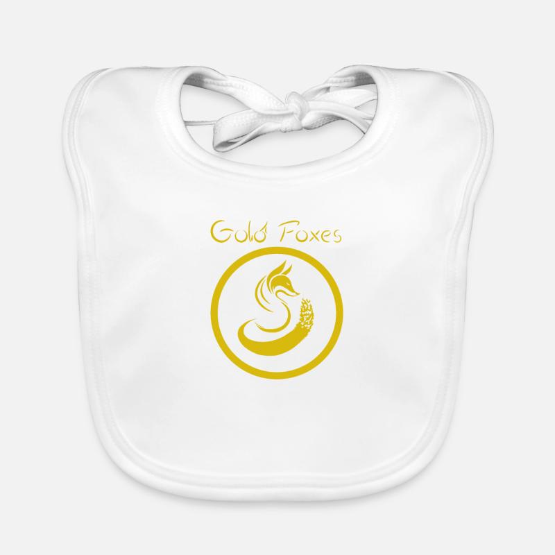 Gold Foxes Organic Baby Bibs