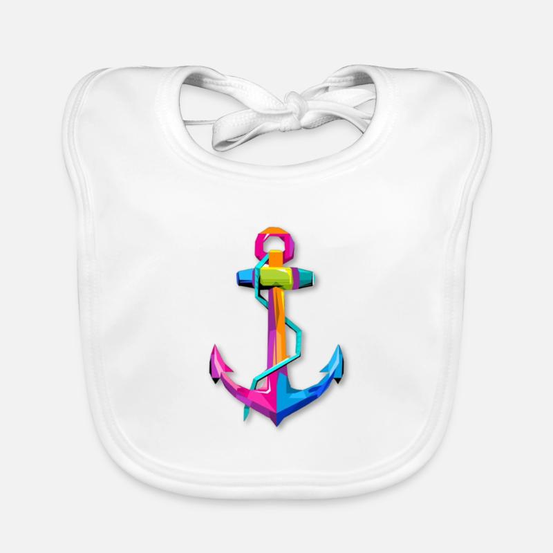 Anchor anchor ship ship summer Organic Baby Bibs