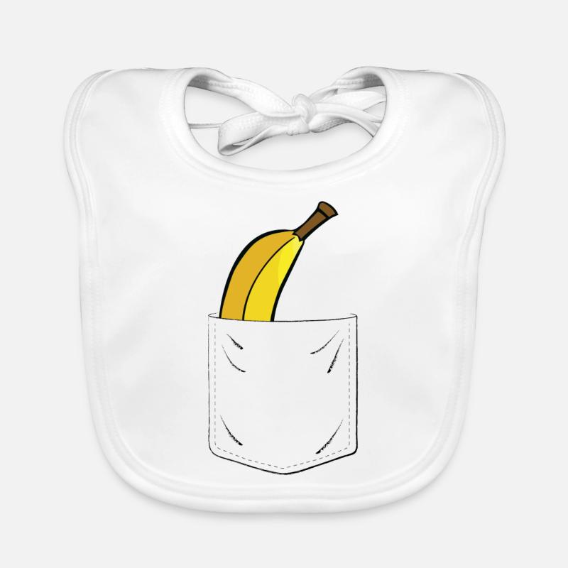 Banane in der Tasche Baby Bio-Lätzchen