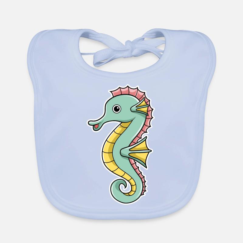 Seepferd Baby Bio-Lätzchen