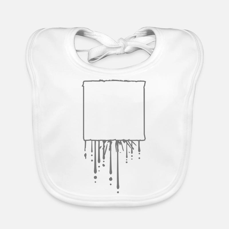 Square Rectangle Square Gray Text Field Shield R Organic Baby Bibs