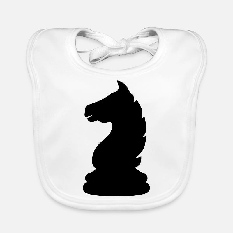Springer Figure Chess Organic Baby Bibs