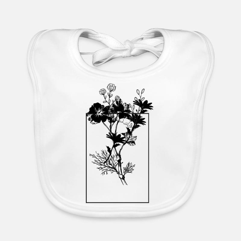 Blumenthron originelle Geschenkidee Baby Bio-Lätzchen