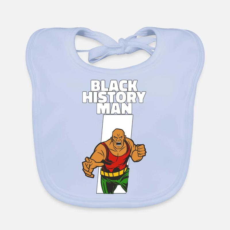 Black history month Held Geschenk Baby Bio-Lätzchen