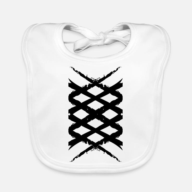 Diamonds Art Cross Pattern | Graphique vectoriel Bavoir bio Bébé