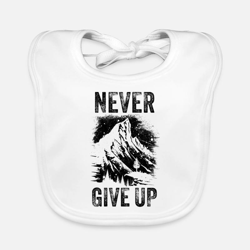 Never give up Organic Baby Bibs