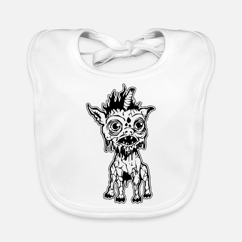 Mignon bébé licorne zombie Bavoir bio Bébé