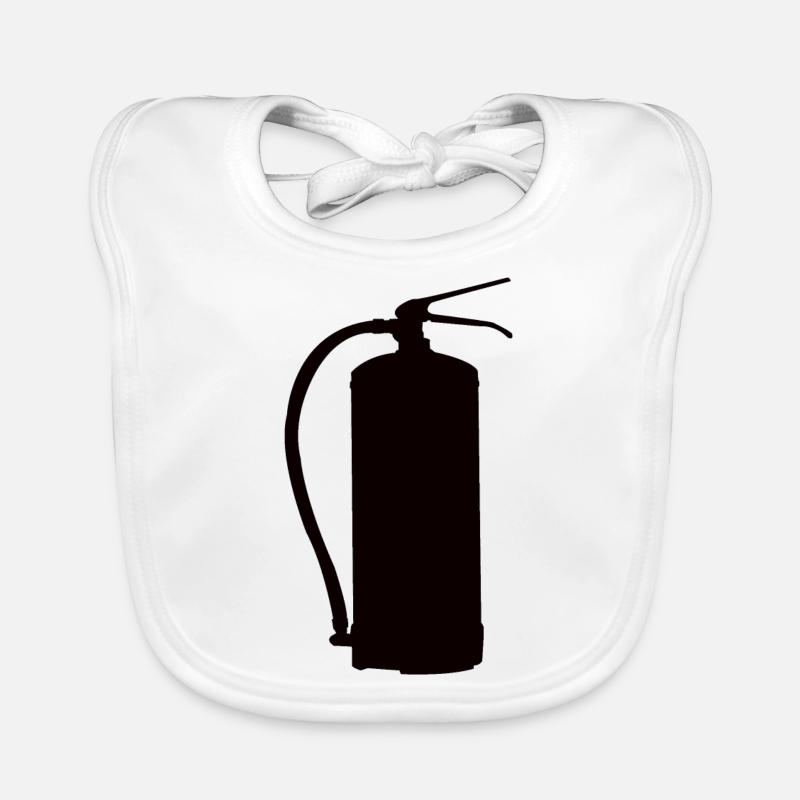 Fire extinguisher design Organic Baby Bibs