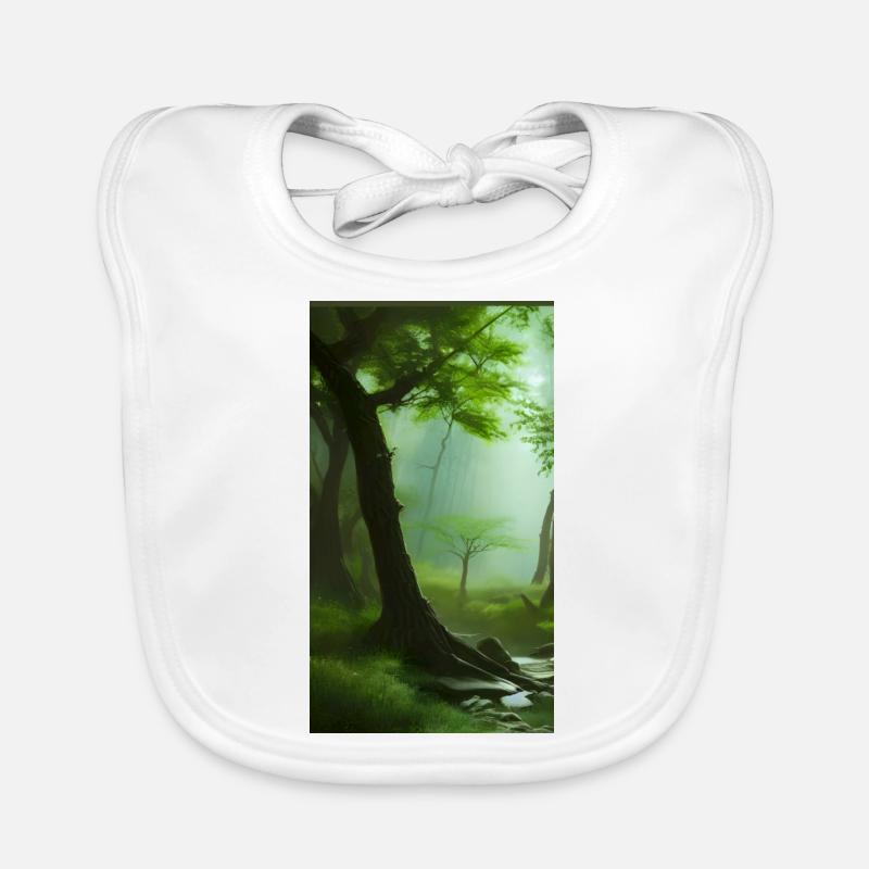 Silent forest magic Organic Baby Bibs