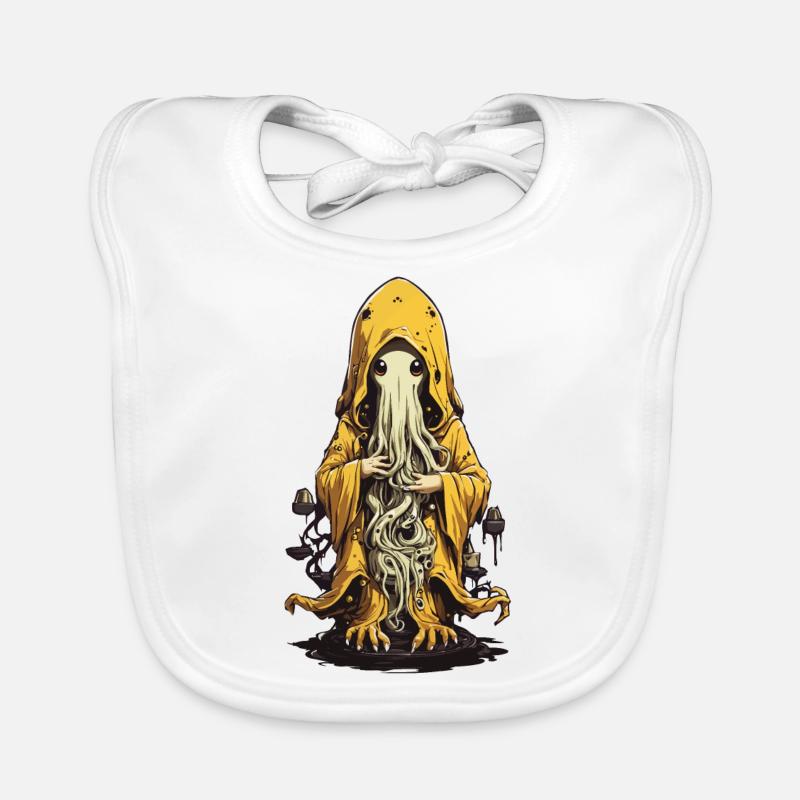 Conception mignonne de druide monstre d’Halloween Bavoir bio Bébé