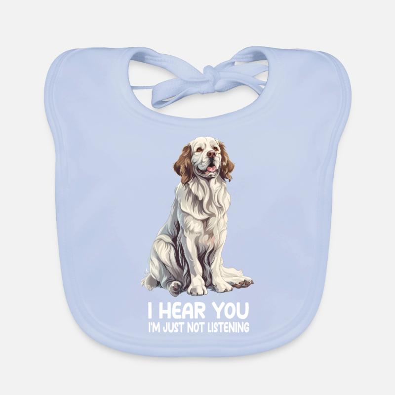 Clumber Spaniel Baby Bio-Lätzchen