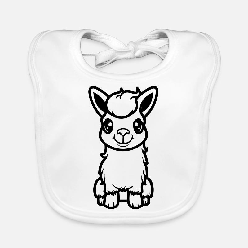 lama al paka comic Baby Bio-Lätzchen