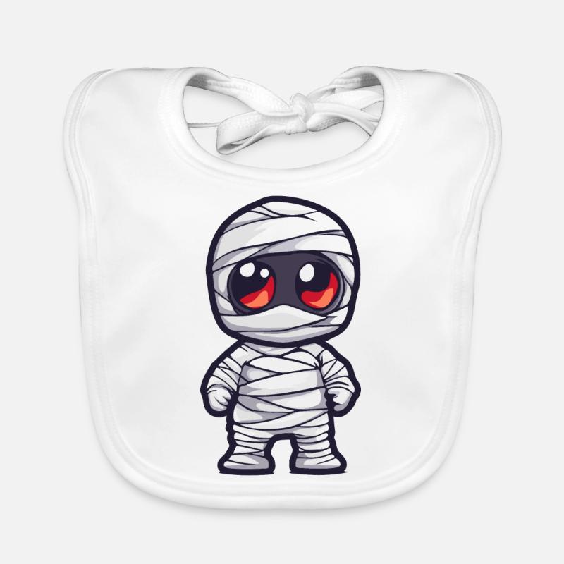 Mumie Halloween Niedlich Comic Baby Bio-Lätzchen