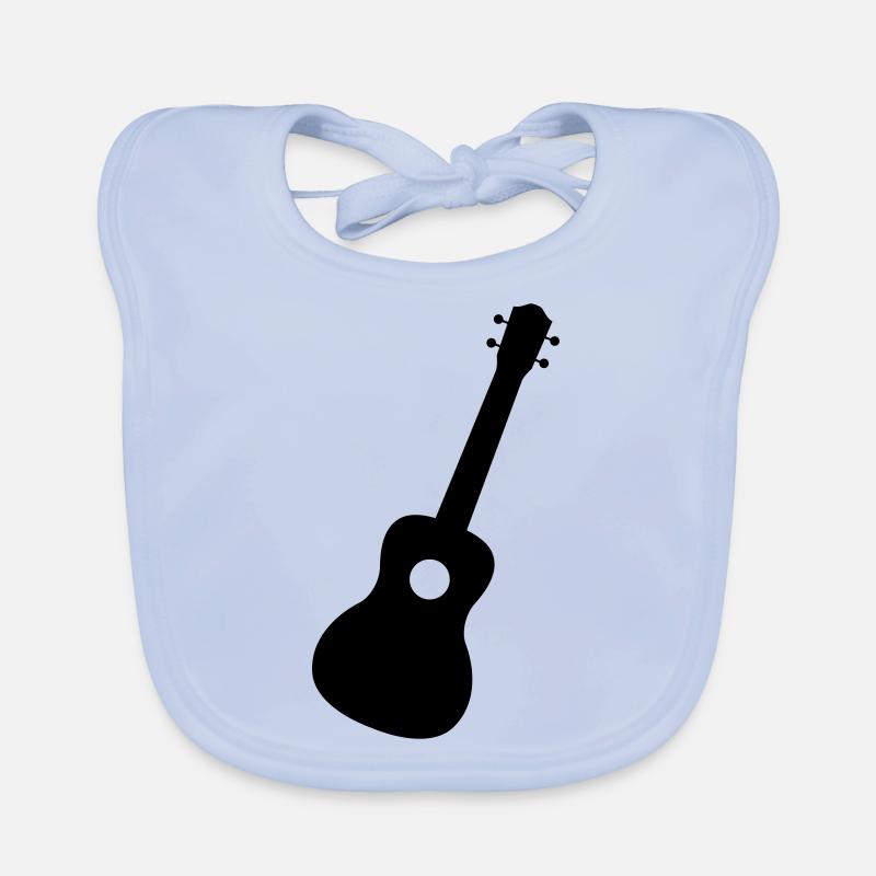 Gitarre Ukulele Geschenk Baby Bio-Lätzchen