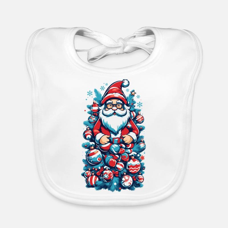 Père Noël - 🎅 Bavoir bio Bébé
