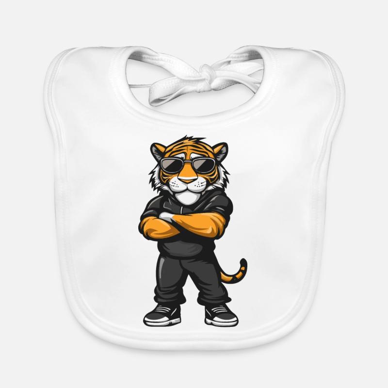 Tiger Comic Organic Baby Bibs