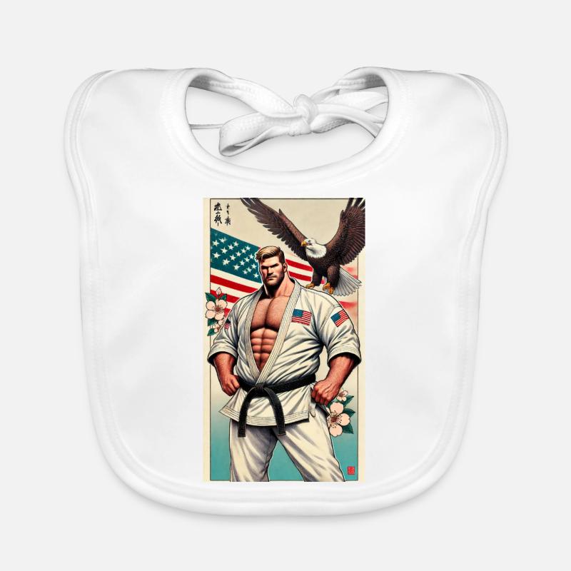 American Karate MASTER Organic Baby Bibs