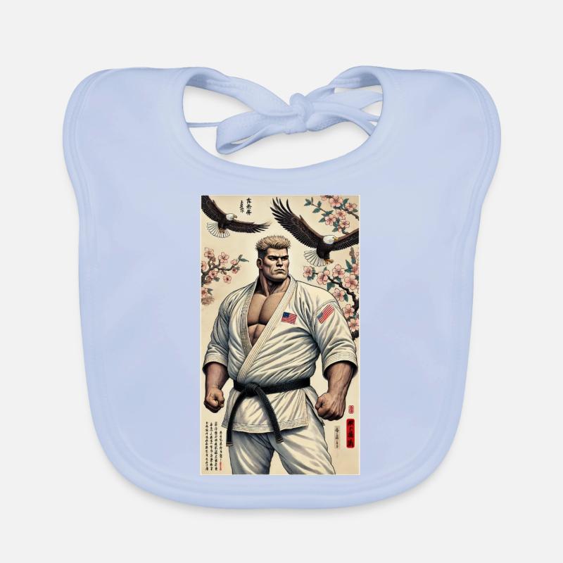 American Karate MASTER Organic Baby Bibs