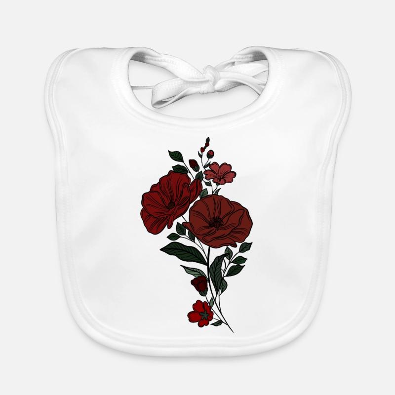 Fleur Bavoir bio Bébé