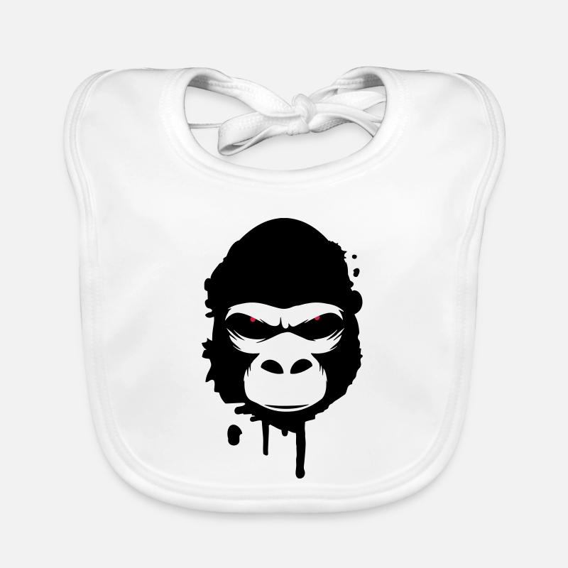 Une tête de gorille Graffiti Bavoir bio Bébé