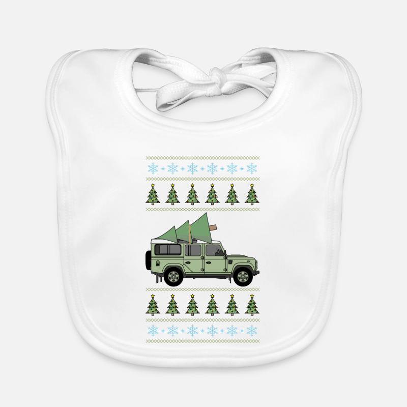 Defender 110 - Arbre de Noël Bavoir bio Bébé