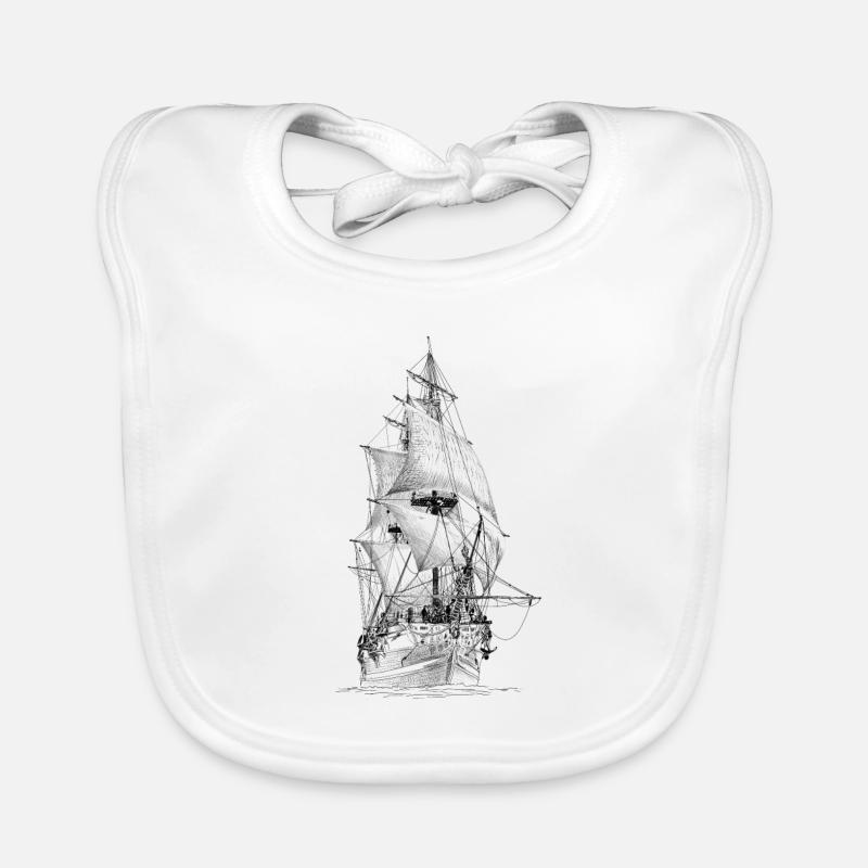 sailing ship Bavoir bio Bébé