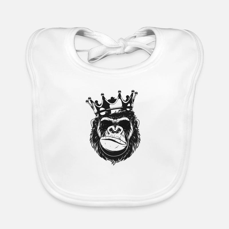 MONKEY KING Bavoir bio Bébé