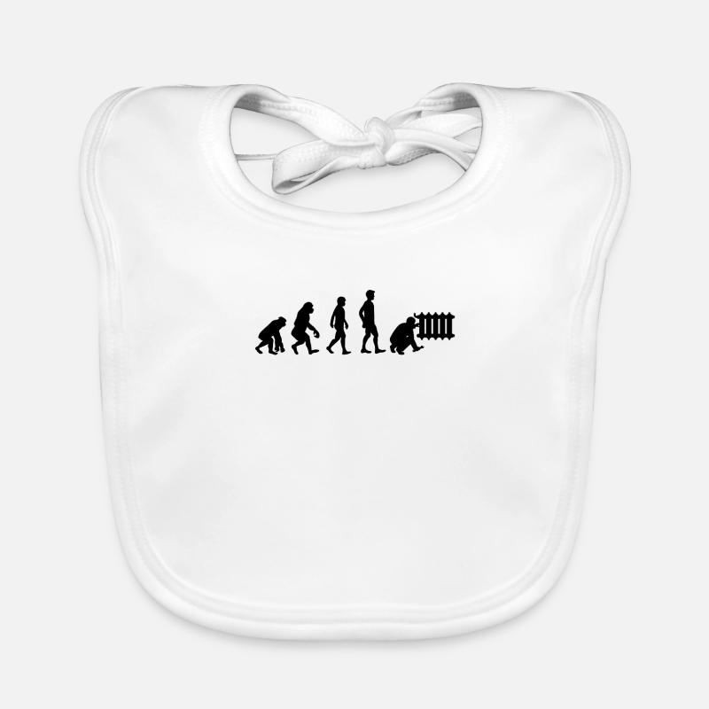 Heating construction heating engineer heating gift Organic Baby Bibs