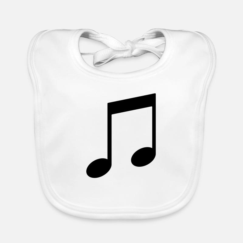 Music note Organic Baby Bibs