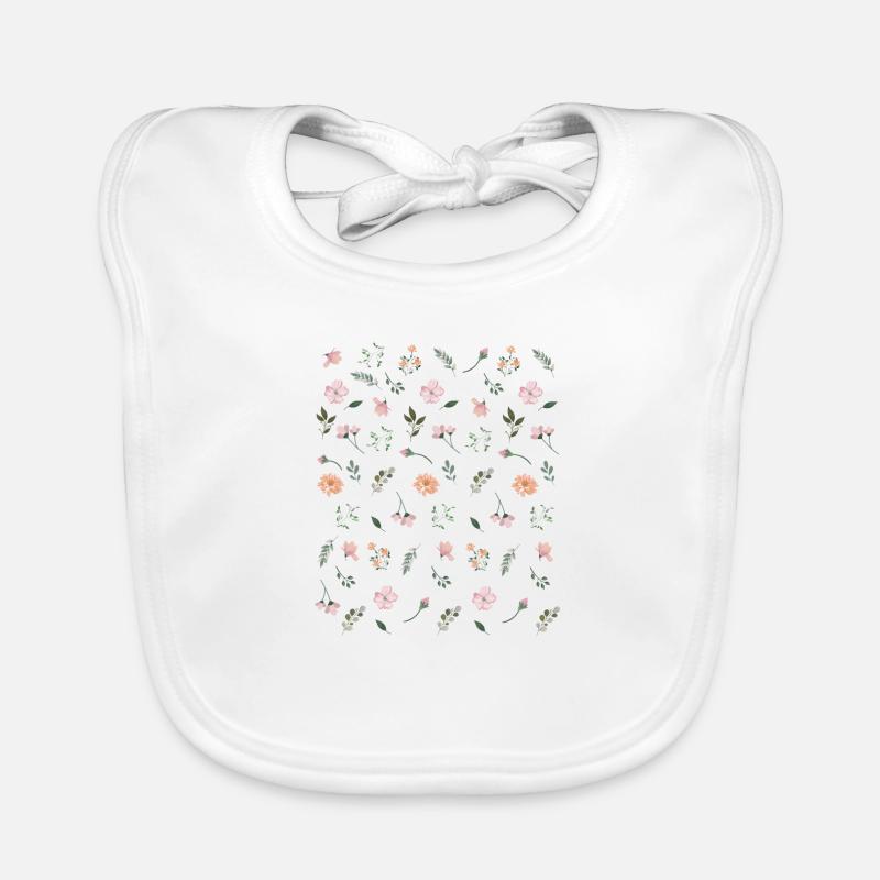 Blumen schöne Blume Blumenbeet Geschenk rosa Baby Bio-Lätzchen